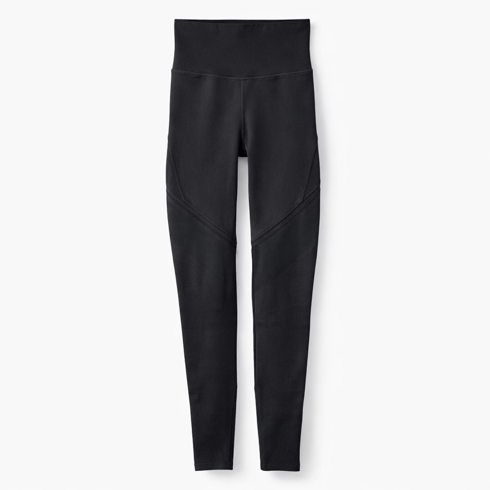Fabletics Black High-Waist Textured Leggings